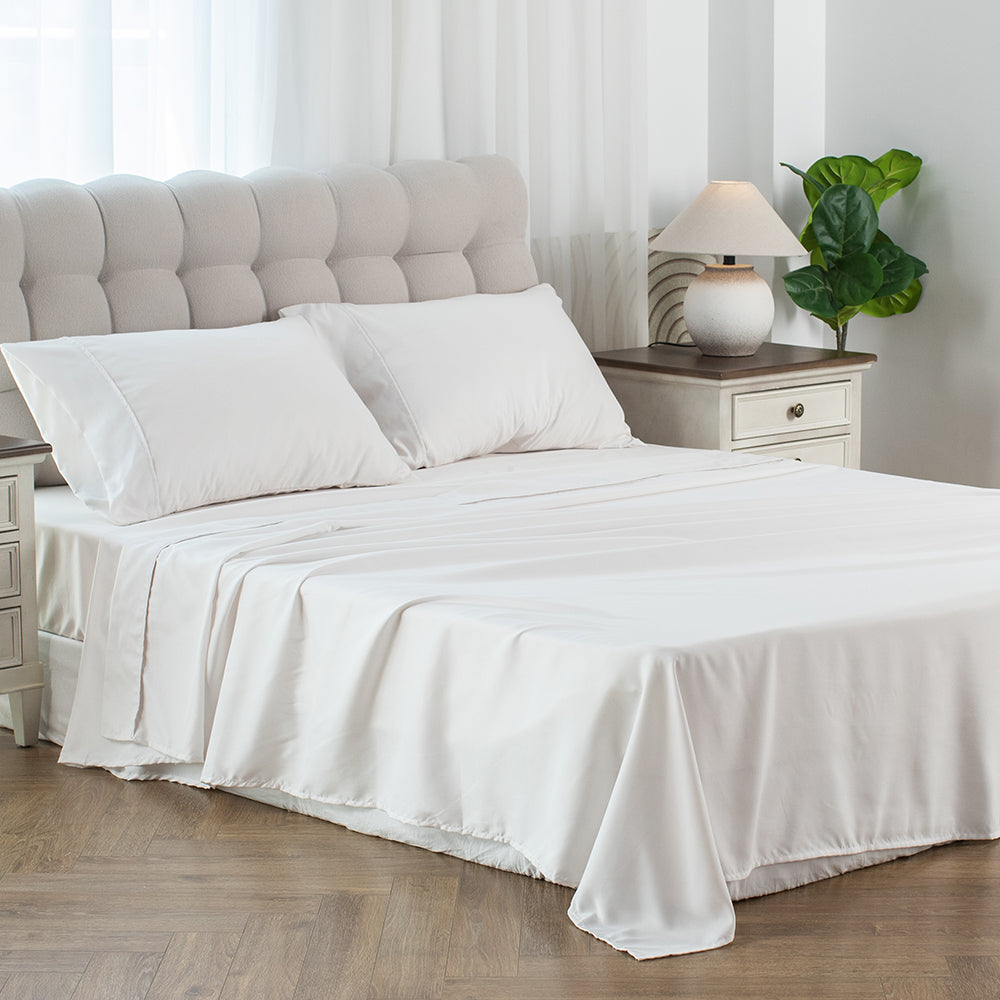 Kasentex Summer Soft Sheet Bedding Set in Deep Pocket, Hypoallergenic and Breathable, Room Decor, Graduation Gifts