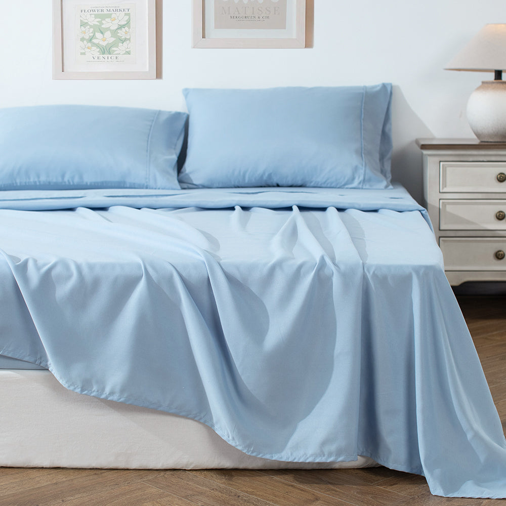Kasentex Summer Soft Sheet Bedding Set in Deep Pocket, Hypoallergenic and Breathable, Room Decor, Graduation Gifts