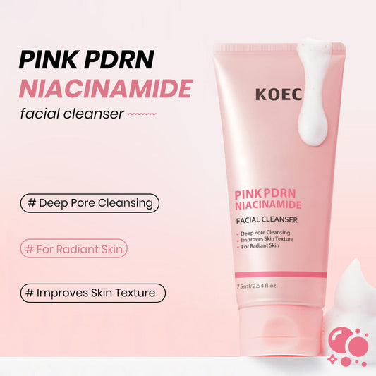 Niacinamide Facial Cleanser 75g - Deep Cleansing Brightening Face Wash with PDRN Skin Repair Technology | Pore Refining Hydrating Cleanser
