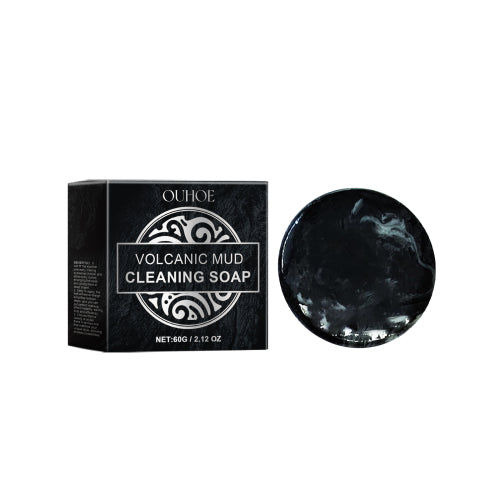 OUHOE Volcanic Mud Cleansing Soap Cleansing Blackhead Acne, Deep Cleansing Of Facial Pores, Moisturizing And Rejuvenating Care