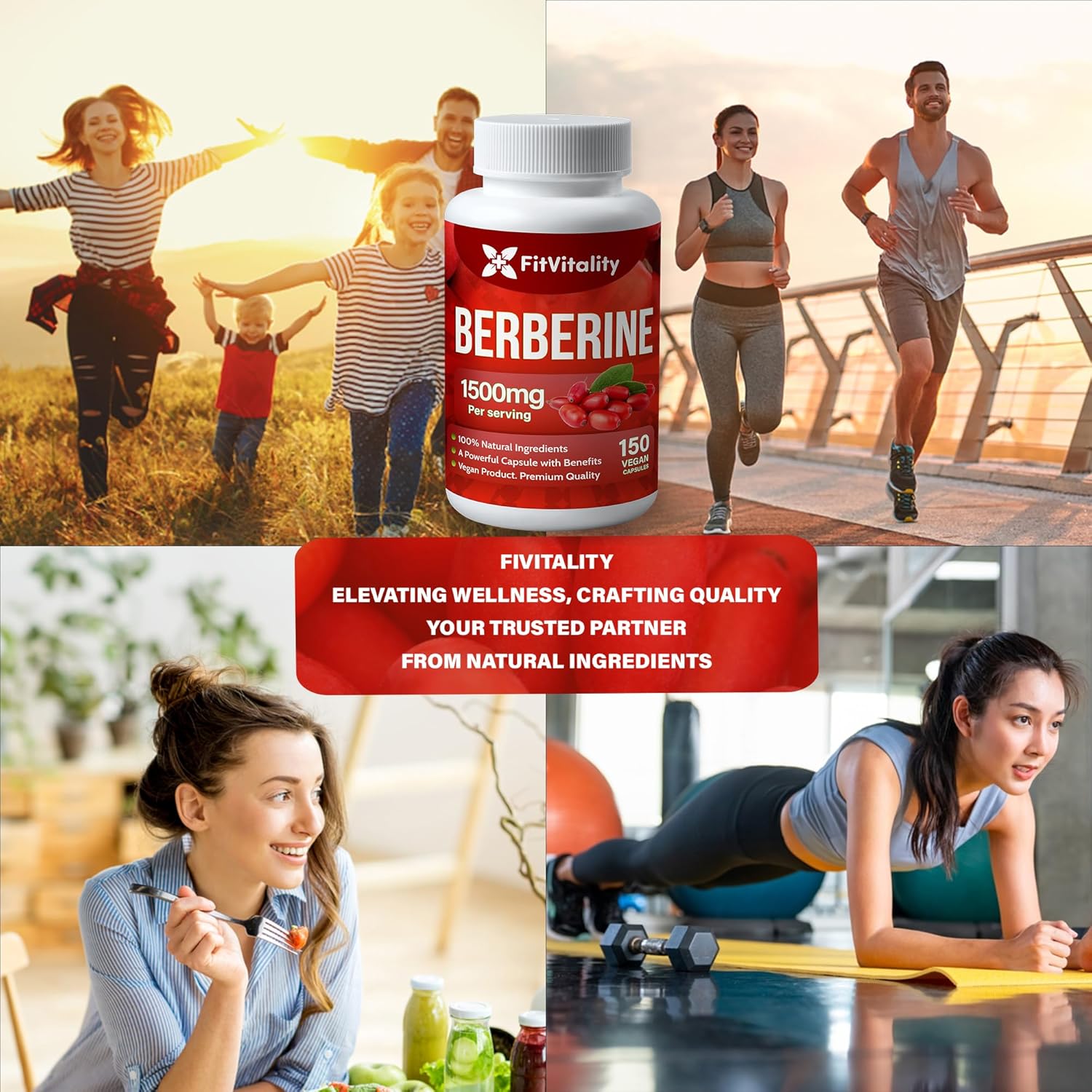 Premium Berberine Supplement, Non-GMO, Gluten-Free