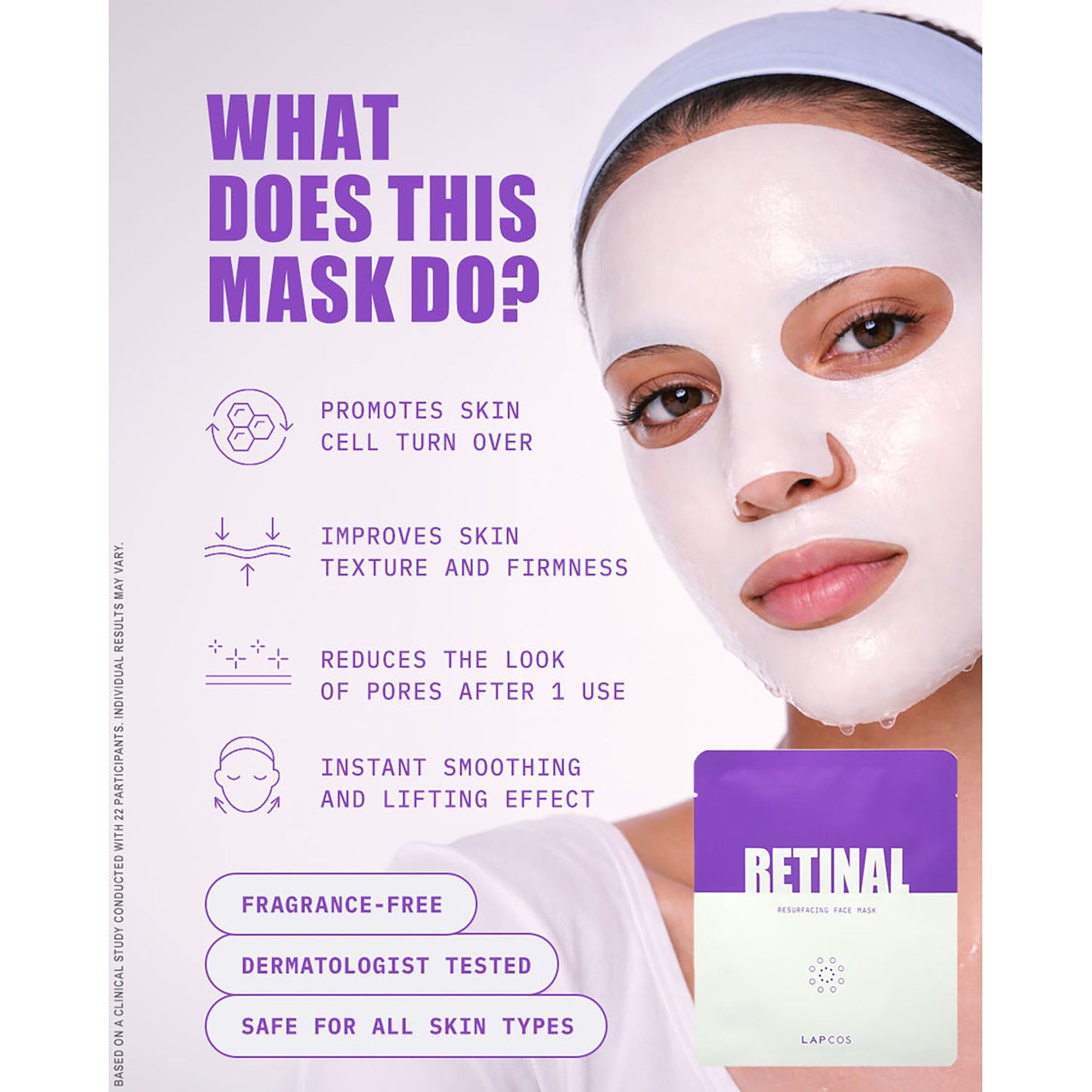 Retinal Resurfacing Sheet Mask 5-Pack Box