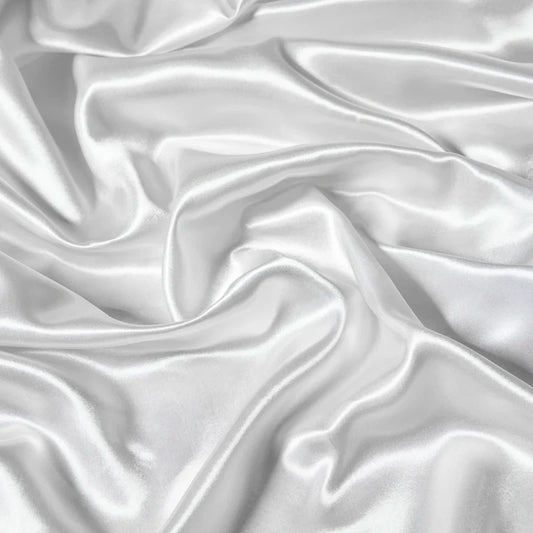 Solid Satin Fitted Sheet - No Pillowcase Ultra Soft & Wrinkle Resistant Bed Cover for Mattress Deep Pocket Design