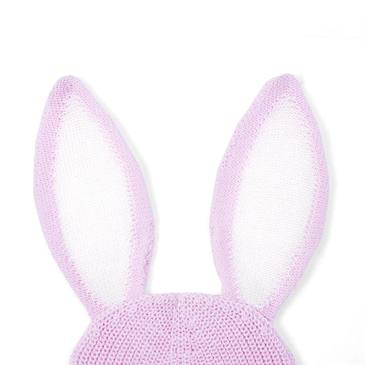 Bunny Ear Knit Beanie in Lilac