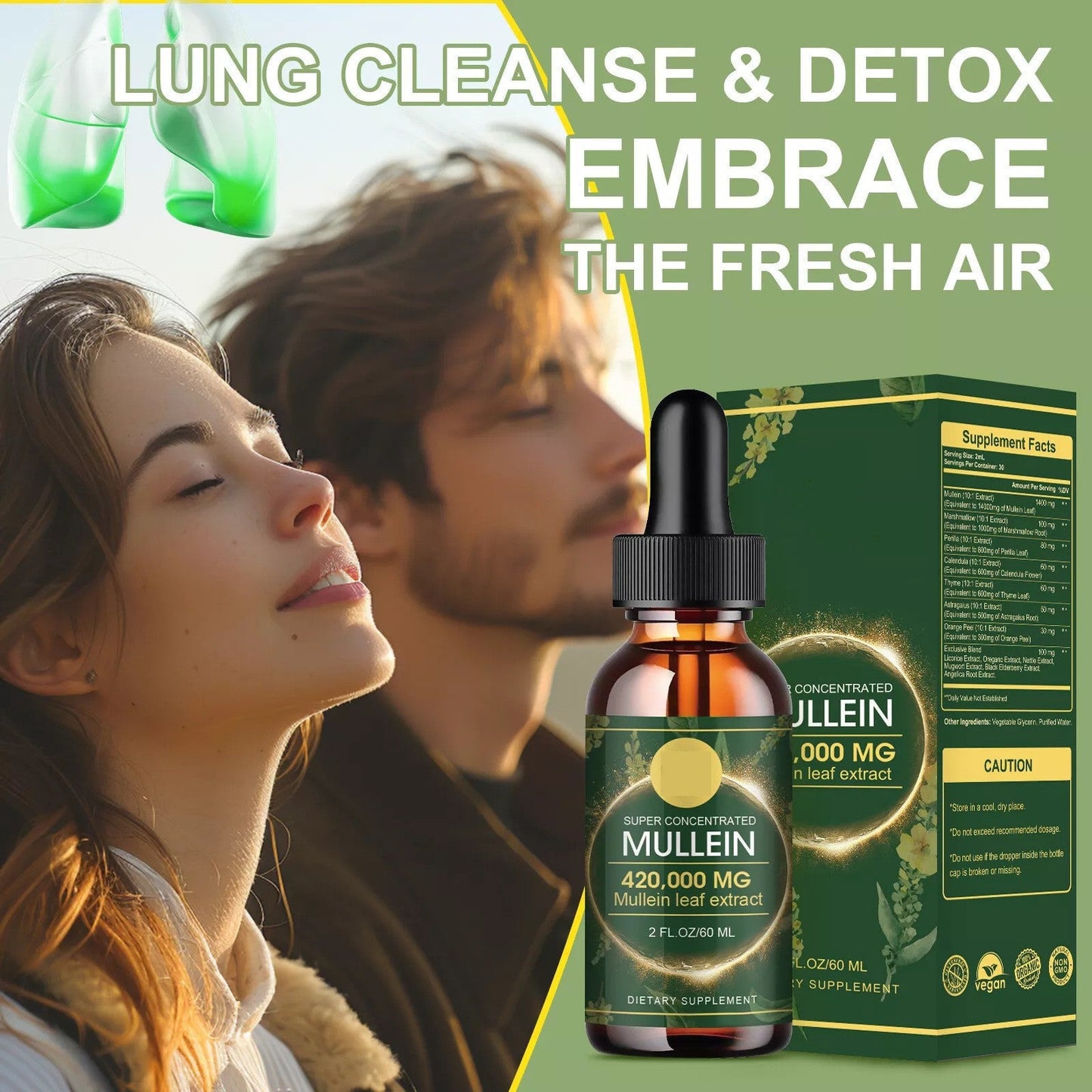 Lung Detox Mullein Flower Drops