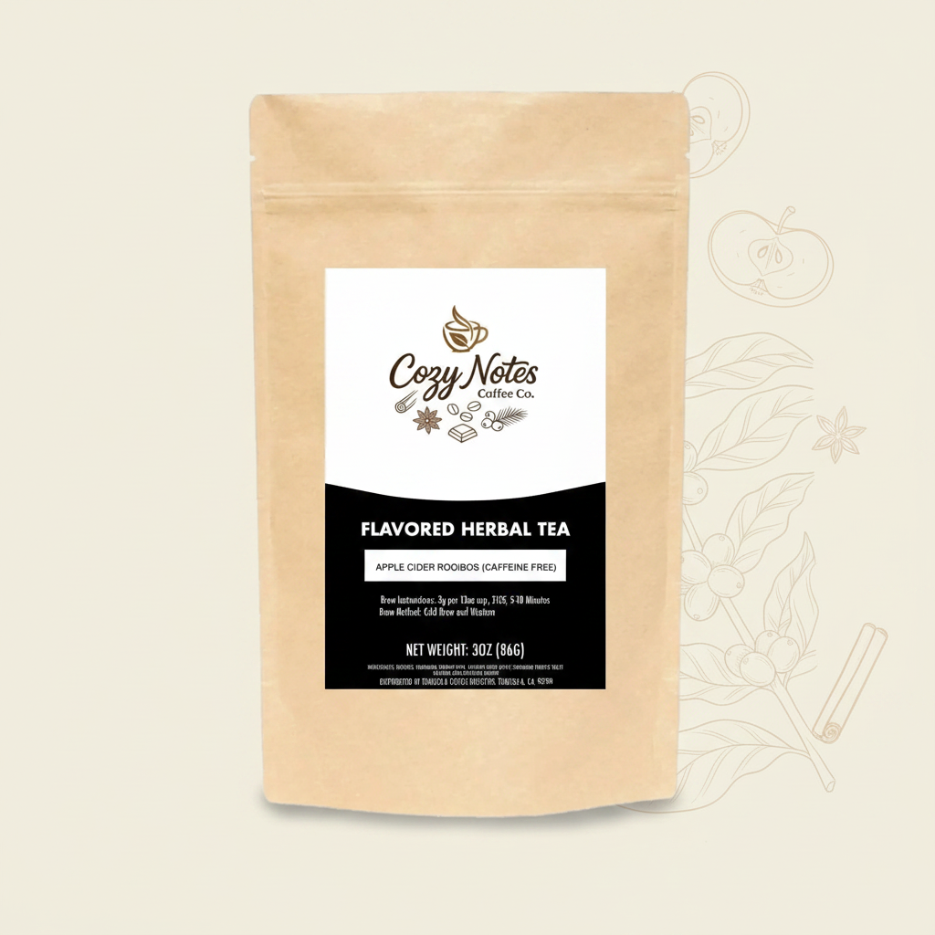 Cozy Notes | Harvest Dusk — Apple Cider Rooibos Herbal Loose Leaf Tea