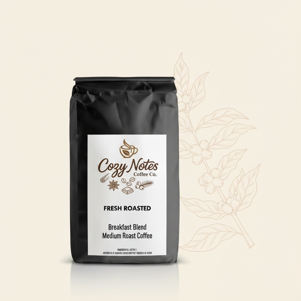 Breakfast Blend Medium Roast Coffee — The Early Bird by Cozy Notes