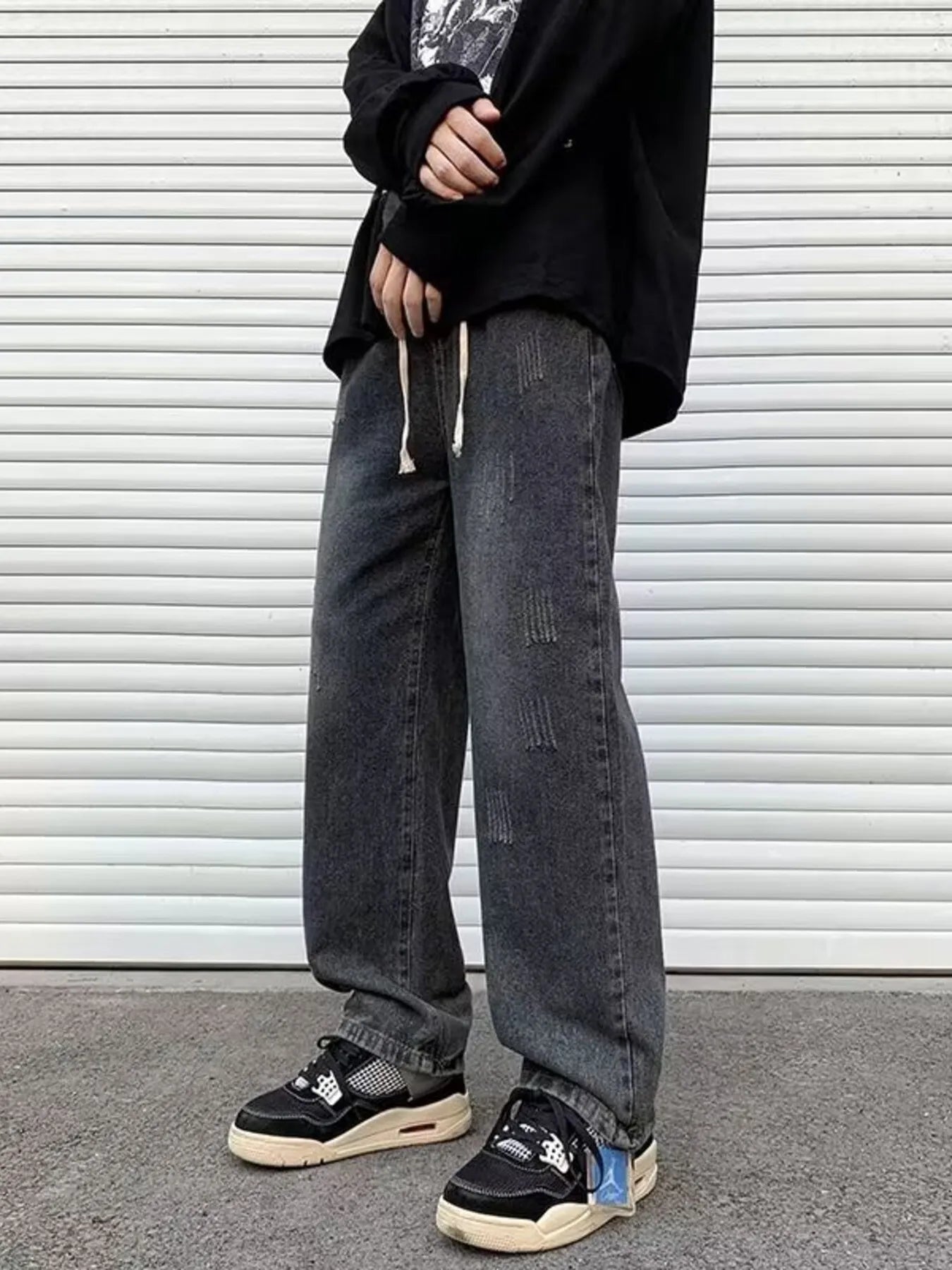 Men's Full Size Wide Leg Jeans Plus Size