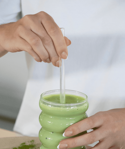 Reusable Glass Straw Set with Cleaning Brush