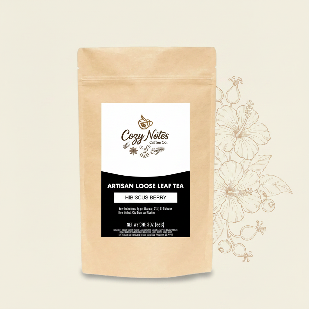 Cozy Notes | Berry Bloom — Hibiscus Berry Herbal Loose Leaf Tea